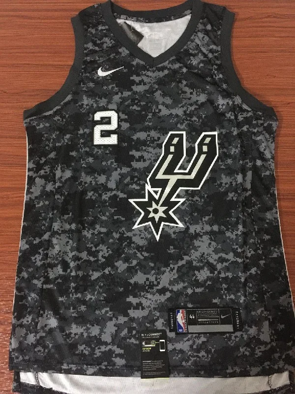 Men 2 Kawhi Leonard City Jersey Black Navy San Antonio Spurs Fanatics