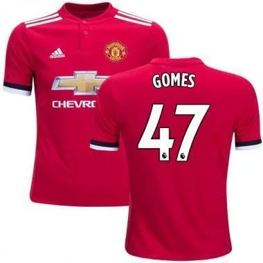 Men 47 Angel Gomes Jersey Soccer Manchester United Jersey 2018