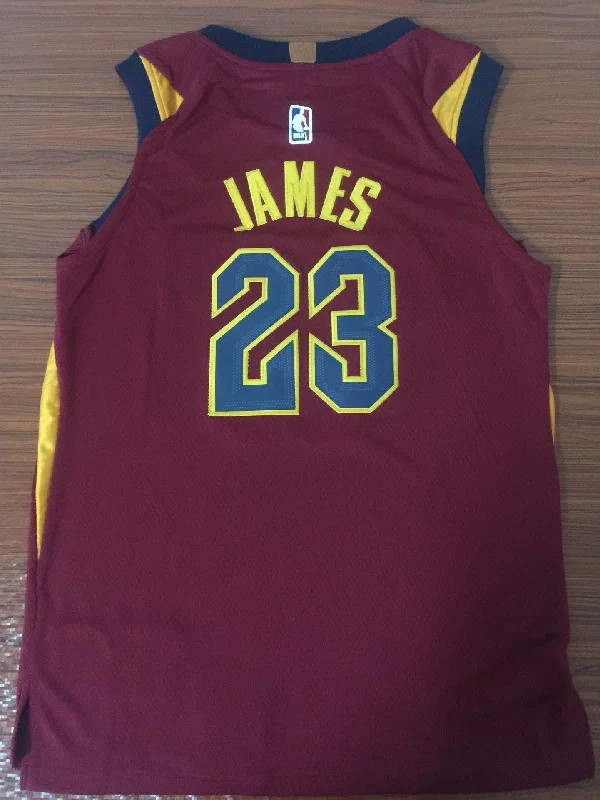 Men CAVS 23 Lebron James Jersey Red Cleveland Cavaliers Jersey Player