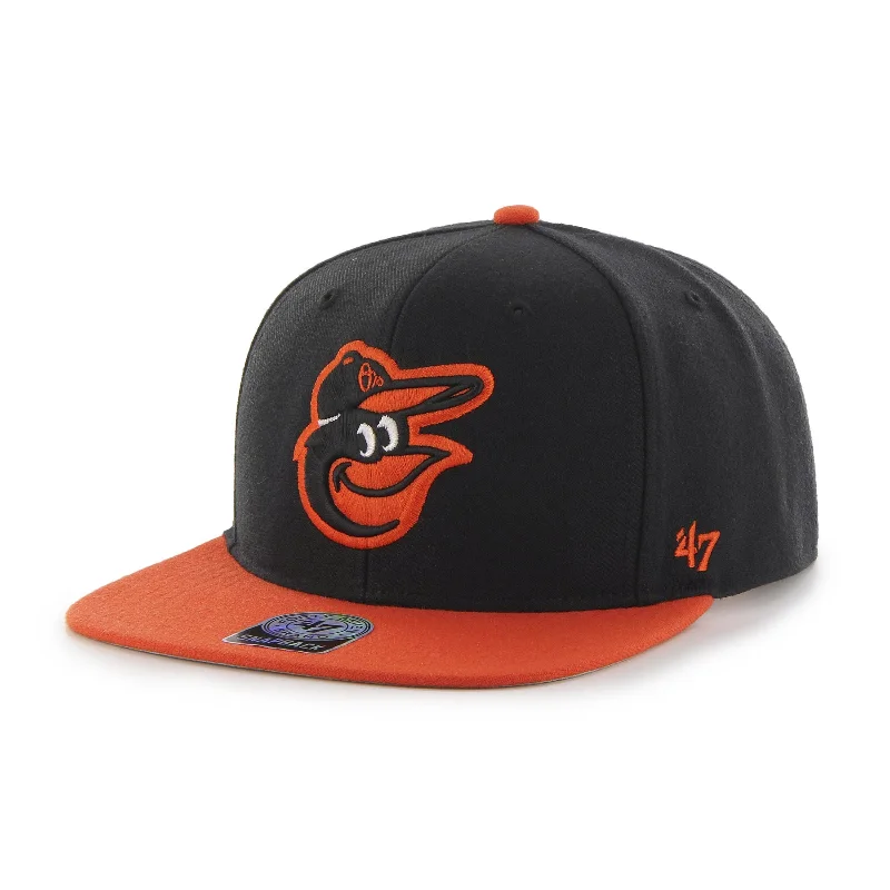 BALTIMORE ORIOLES BLACK SURE SHOT TWO TONE 47 CAPTAIN 47 CAPTAIN WOOL