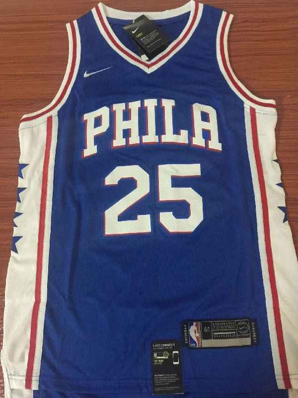 Men 25 Ben Simmons Blue Jersey Philadelphia 76ers Swingman Jersey Fanatics