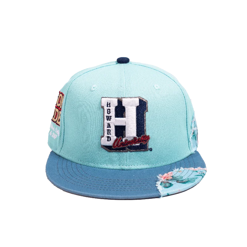 HOWARD UNIVERSITY FRAYED FITTED HAT