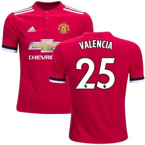 Men 25 Antonio Valencia Jersey Soccer Manchester United Jersey 2018