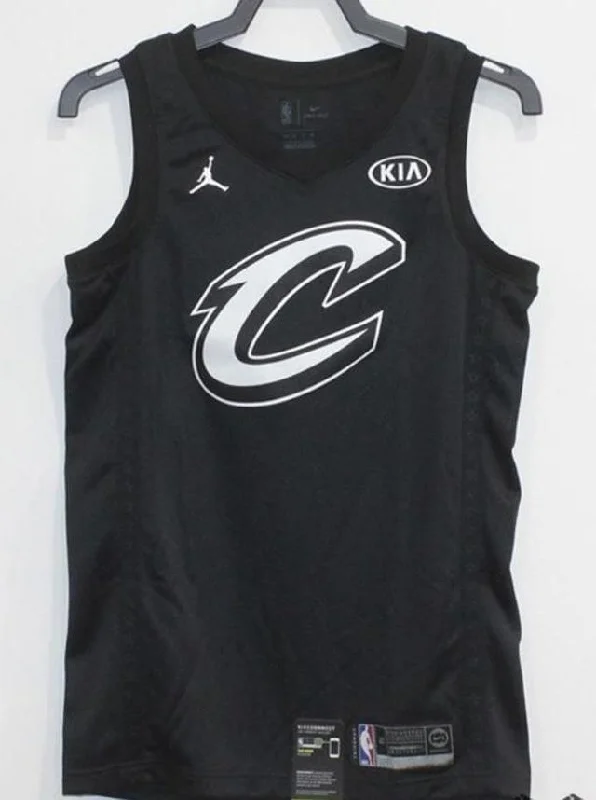 Men 2018 All Star CAVS 23Lebron James Jersey Black Cleveland Cavaliers