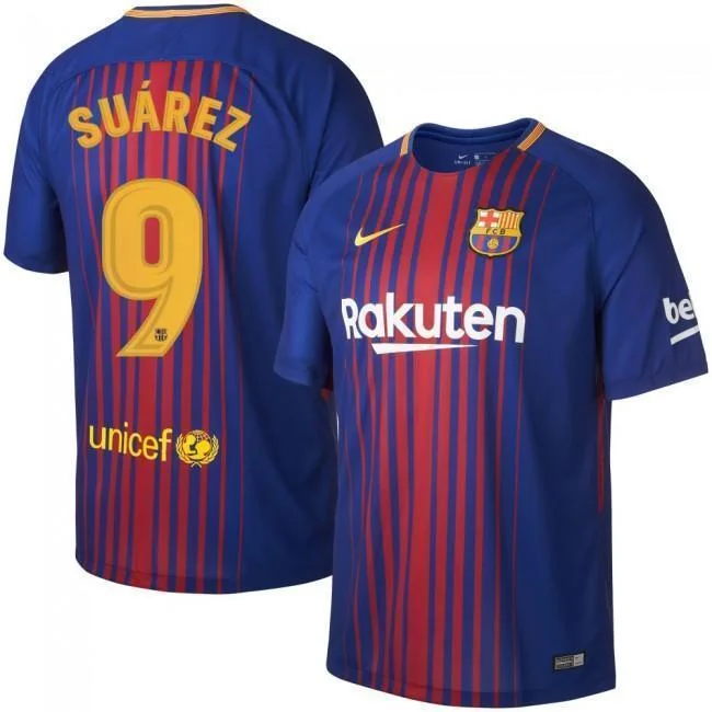 Men 9 Luis Suarez Jersey Soccer Barcelona Jersey 2018 La Liga