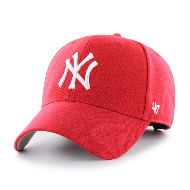 47 Brand New York Yankees MVP Adjustable Hat - Red, White