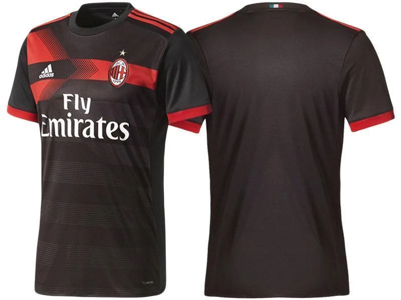 Men No Name Jersey Away Soccer AC Milan Jersey 2018 Serie A