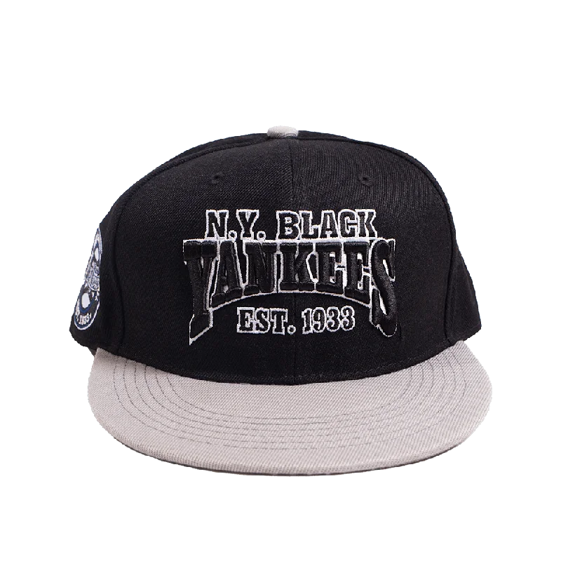 NY BLACK YANKEES FITTED HAT