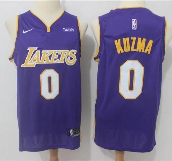 Men Kyle Kuzma Jersey Purple Los Angeles Lakers Fanatics Swingman