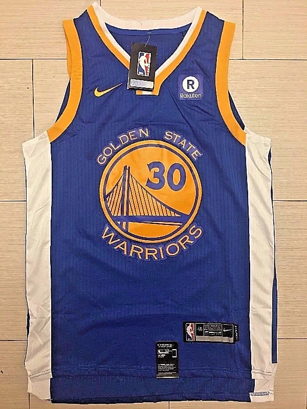 Men 30 Stephen Curry Jersey Blue Golden State Warriors Jersey Player