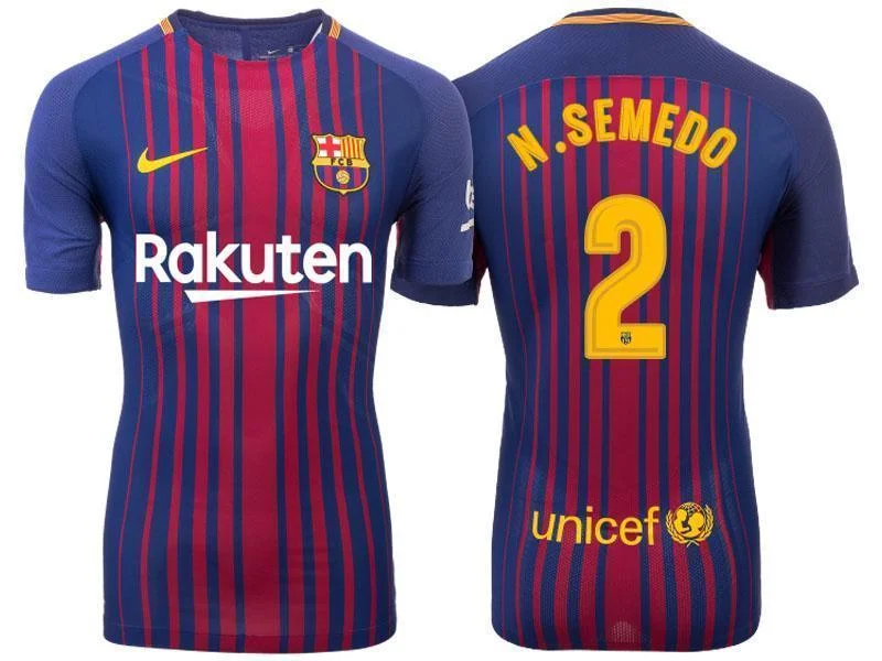 Men 2 Nelson Semedo Jersey Soccer Barcelona Jersey 2018 La Liga