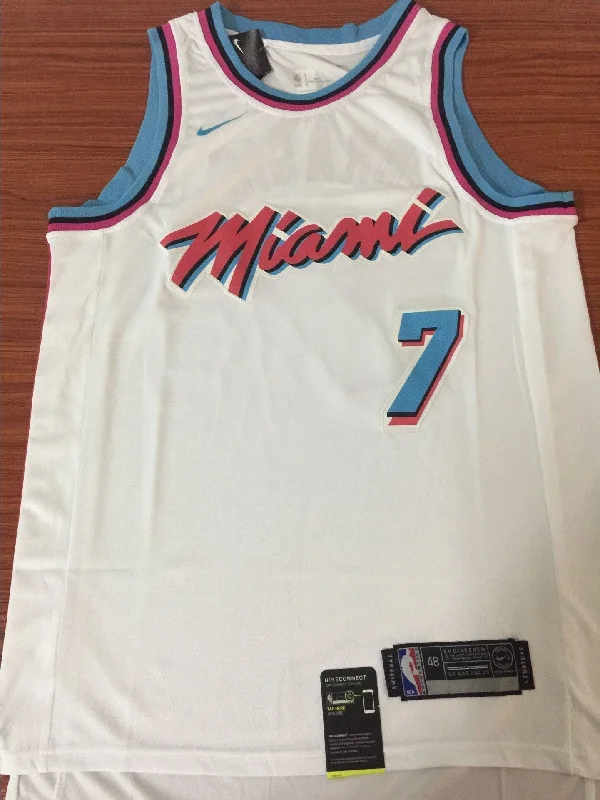 Men 7 Goran Dragic Jersey City Edition White Miami Heat Swingman Fanatics