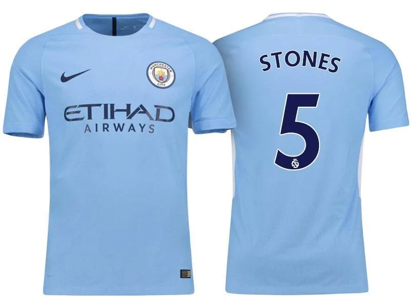 Men 5 John Stones Jersey Home Soccer Manchester City Jersey Premier League