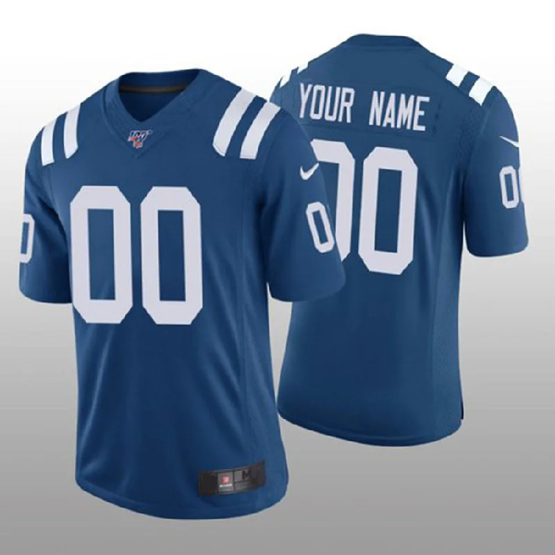 Custom Indianapolis Colts Royal Vapor Limited 100th Season Jersey Stitched American Football Jerseys