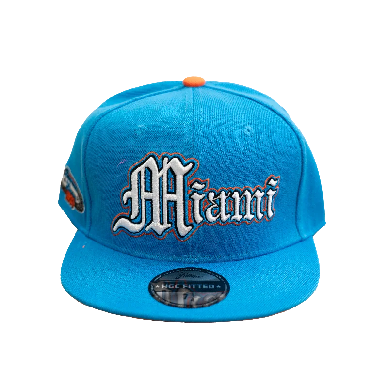 MIAMI GIANTS FITTED HAT (BLUE)