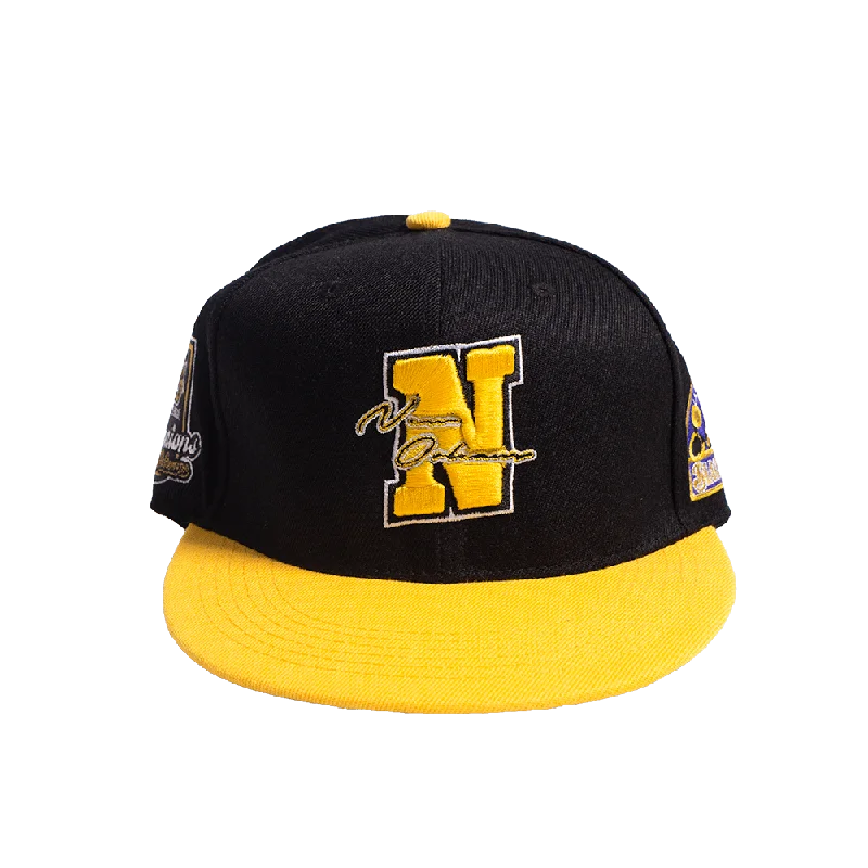 NEW ORLEANS BLACK PELICANS CHAMPS FITTED HAT