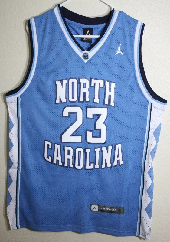 Men 23 Michael Jordan Jersey Blue North Carolina Tar Heels Throwback