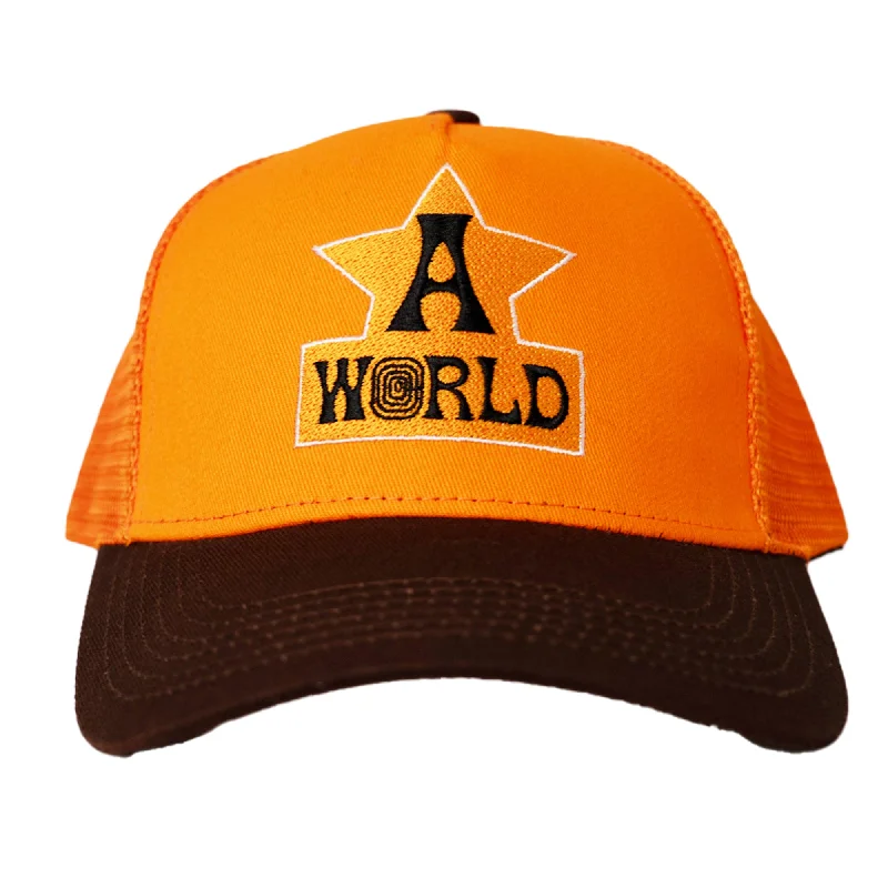 AWORLD TRUCKER HAT (ORANGE)