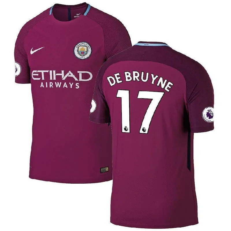 Men 17 Kevin De Bruyne Jersey Away Soccer Manchester City Jersey Premier League