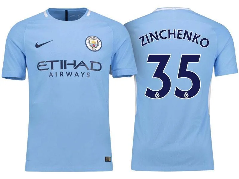 Men 35 Oleksandr Zinchenko Jersey Home Soccer Manchester City Jersey Premier League