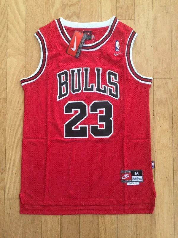 Men 23 Michael Jordan Jersey Red Chicago Bulls Fanatics Swingman