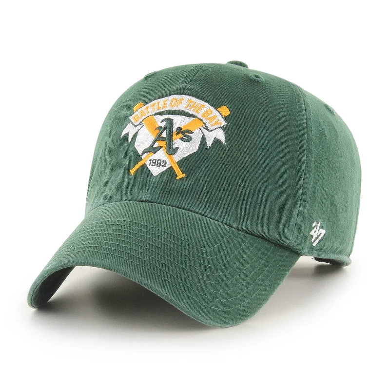 OAKLAND ATHLETICS BCPTN WORLD DARK GREEN 47 CLEAN UP W/ NO LOOP LABEL