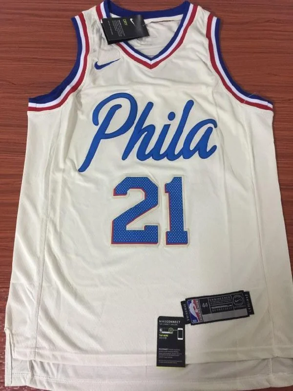 Men 21 Joel Embiid City Jersey White Philadelphia 76ers City Edition Fanatics