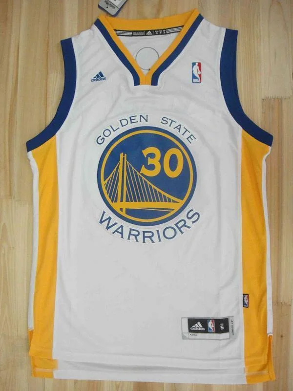 Men 30 Stephen Curry Jersey White Golden State Warriors Jersey Swingman