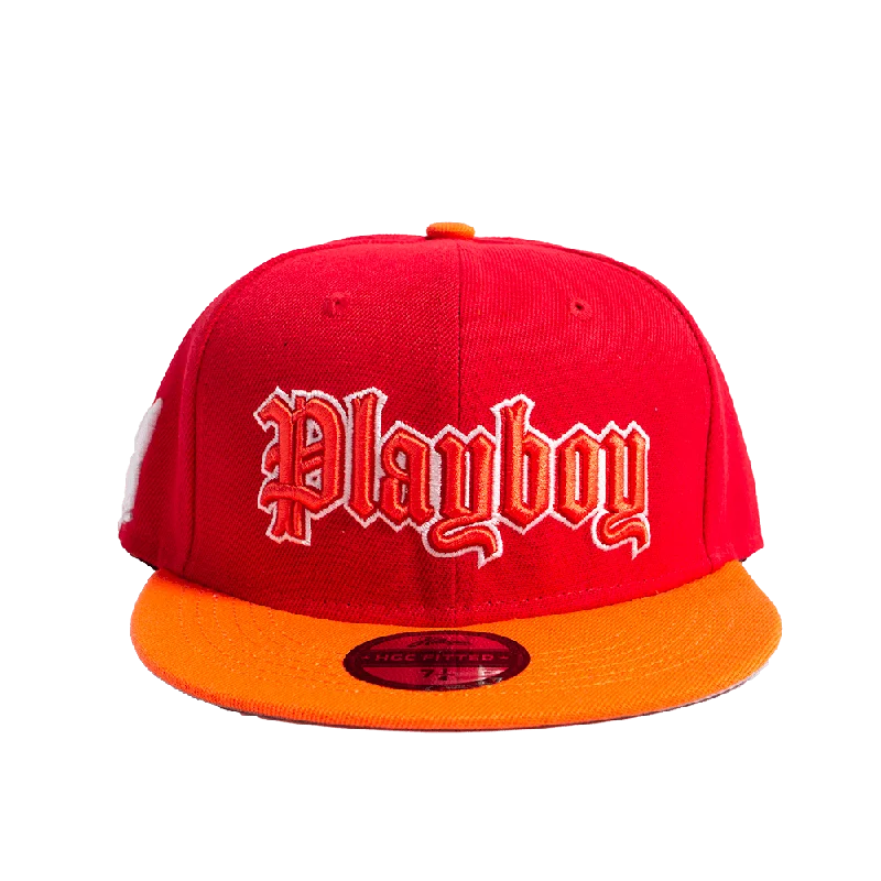 PLAYBOY SPORTSCLUB OF NEW YORK RED FITTED HAT