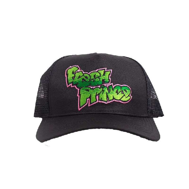 BLACK FRESH PRINCE TRUCKER HAT