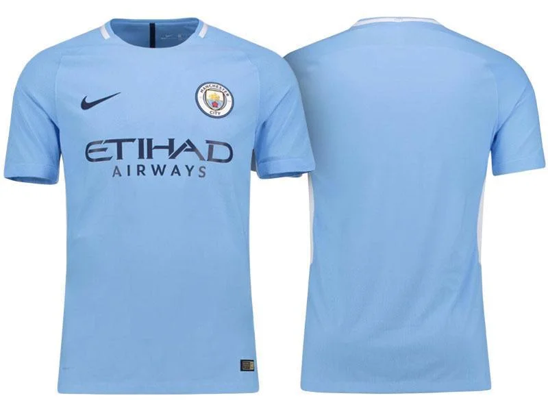 Men No name Jersey Home Soccer Manchester City Jersey 2018 Premier League