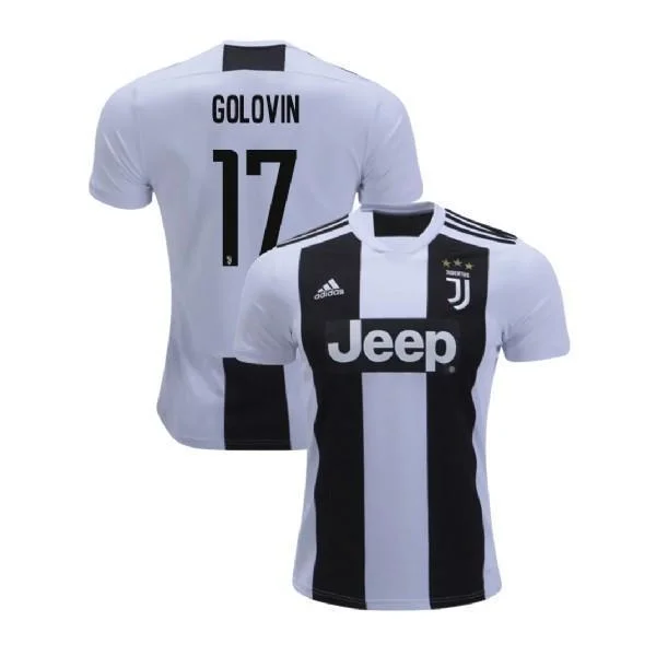 Men 17 Aleksandr Golovin Jersey Home Soccer Juventus Jersey 2019 Serie A