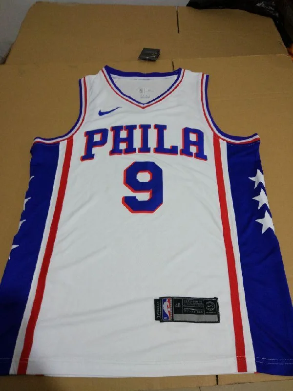 Men 9 Dario Saric Jersey White Philadelphia 76ers Swingman Fanatics