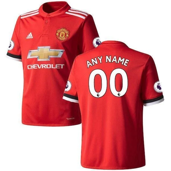 Men Anyname Jersey Soccer Manchester United Jersey 2018 Premier League