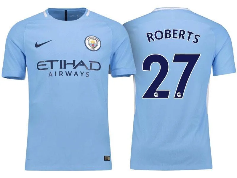 Men 27 Patrick Roberts Jersey Home Soccer Manchester City Jersey Premier League