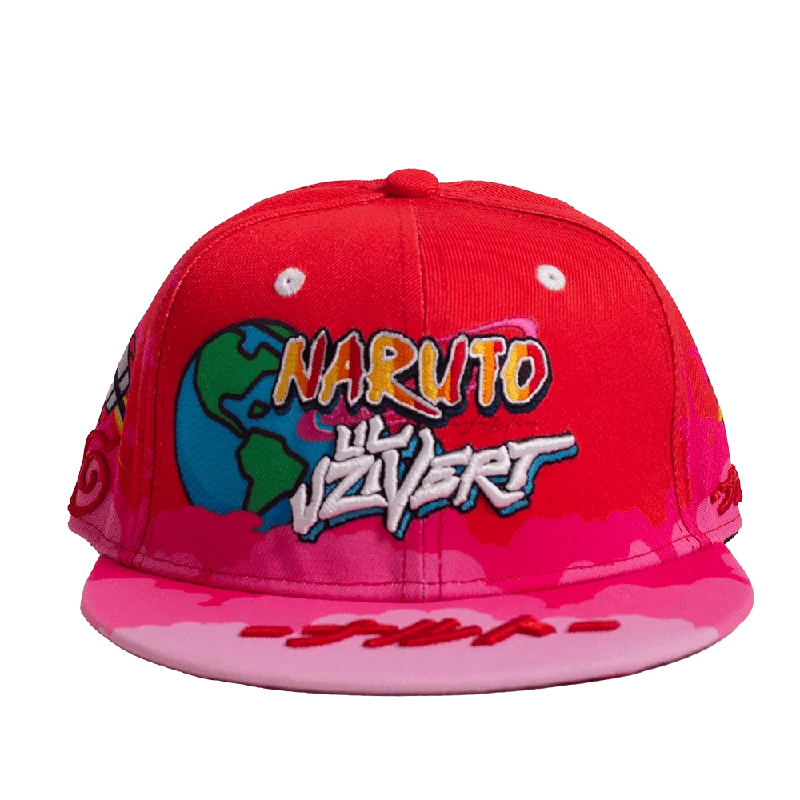 NARUTO X UZI VERT FITTED HAT RED