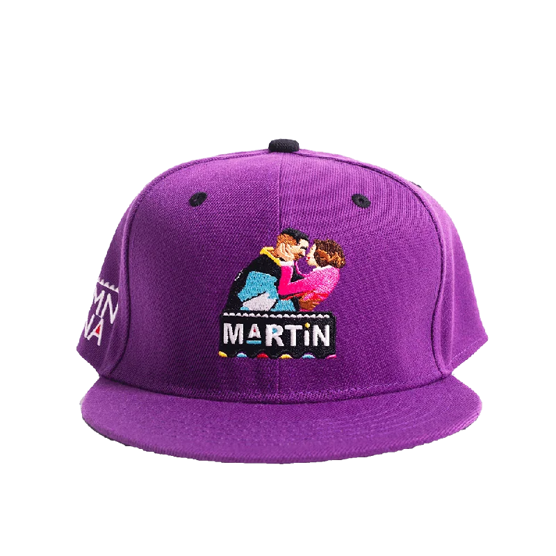 PURPLE DAMN GINA FITTED HAT