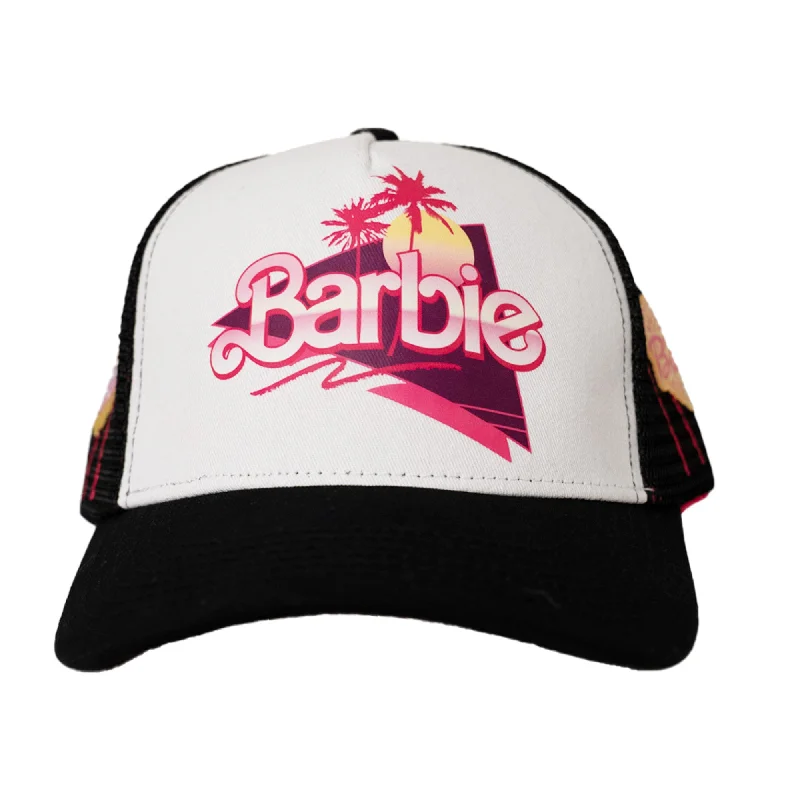 RETRO BARBIE  TRUCKER HAT (WHITE)