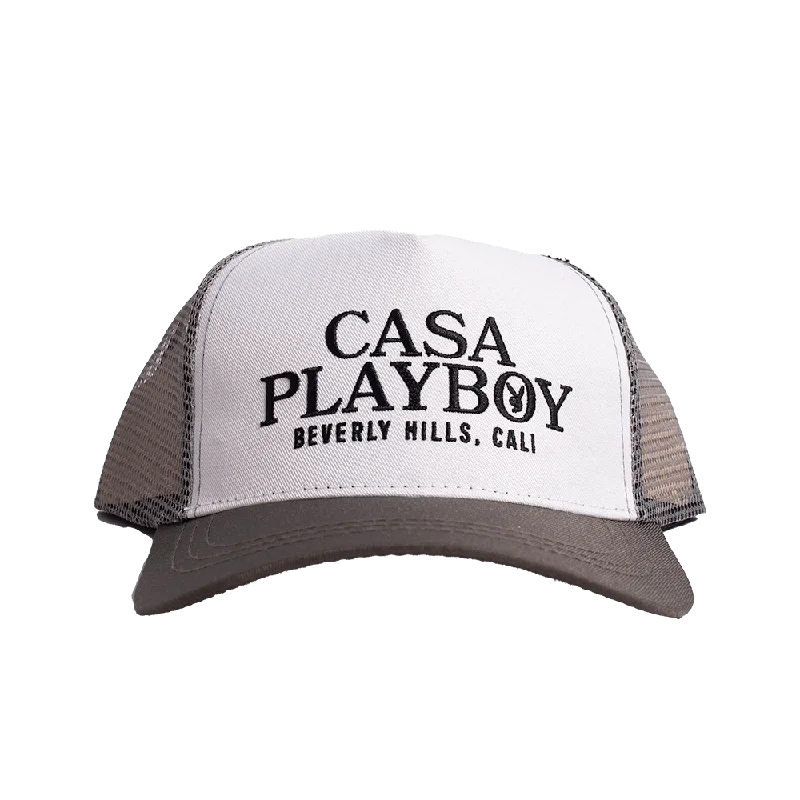 PLAYBOY GREY CASA TRUCKER HAT