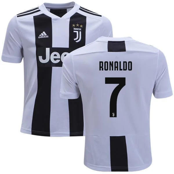 Men 7 Cristiano Ronaldo Jersey Home Soccer Juventus Jersey 2019 Serie A