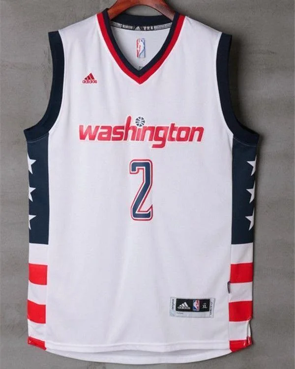 Men 2 John Wall Jersey White Washington Wizards Throwback Swingman Jersey