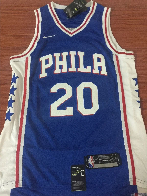 Men 20 Markelle Fultz Jersey Blue Philadelphia 76ers Swingman Jersey Fanatics