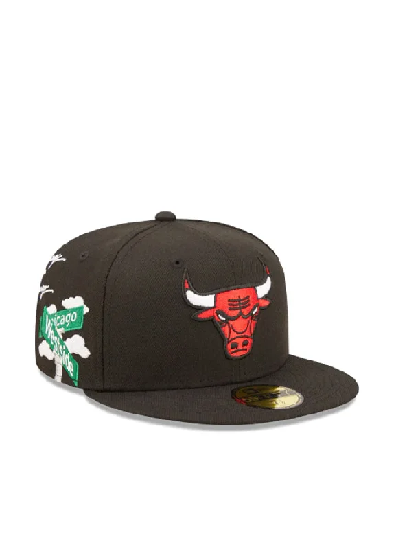 New Era Cloud Icon 5950 Chicago Bulls Fitted Hat