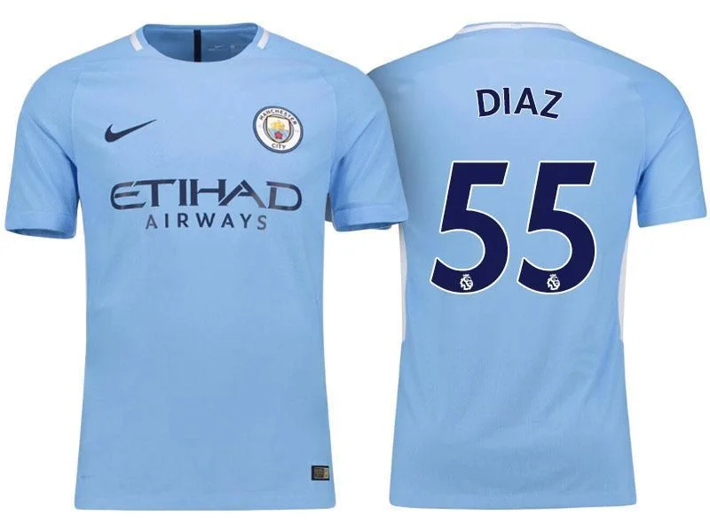 Men 55 Brahim Diaz Jersey Home Soccer Manchester City Jersey Premier League