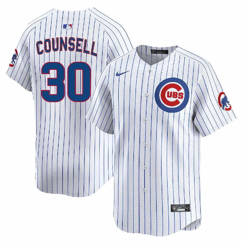 Chicago Cubs Craig Counsell Nike Home Vapor Limited Jersey W/ Authentic Lettering