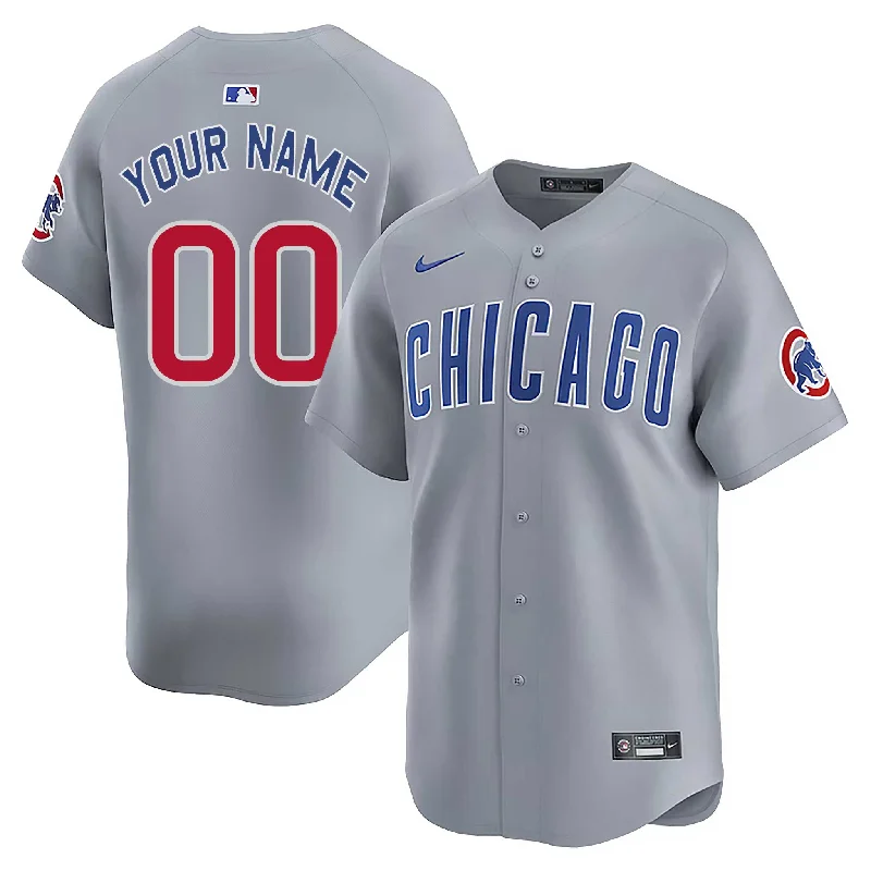 Chicago Cubs Customized Road Nike Vapor Limited Replica Jersey W/ Authentic Lettering