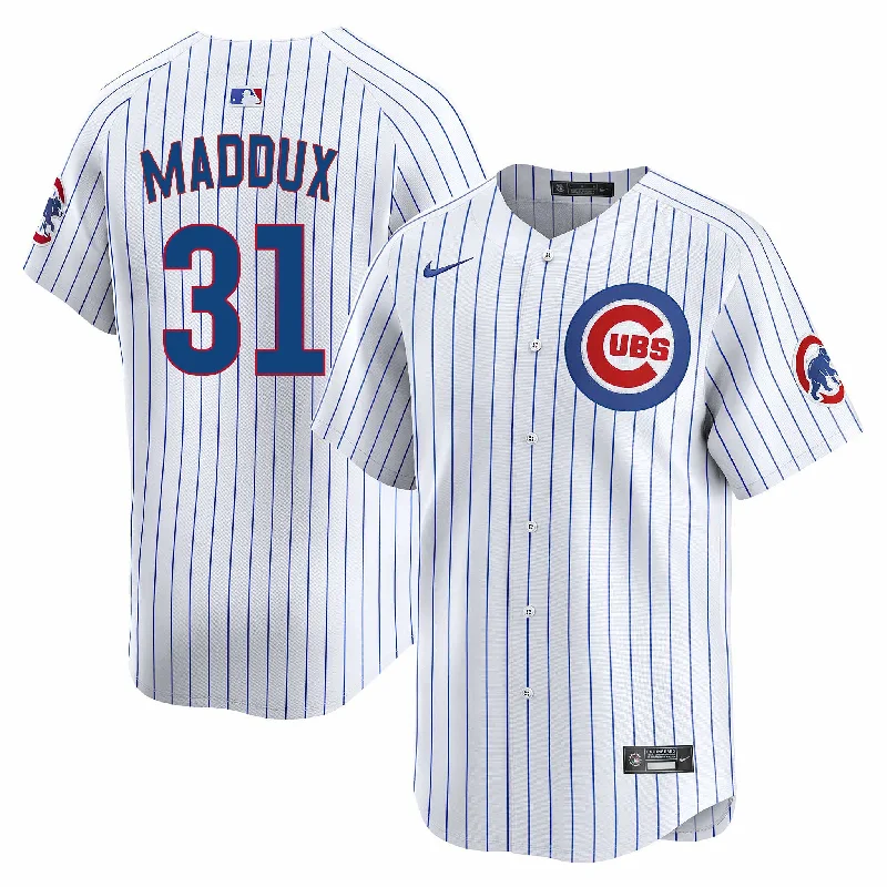 Chicago Cubs Greg Maddux Nike Home Vapor Limited Jersey W/ Authentic Lettering