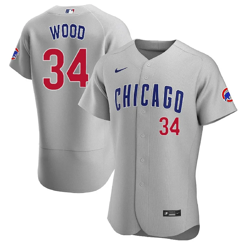 Chicago Cubs Kerry Wood Nike Road Authentic Jersey