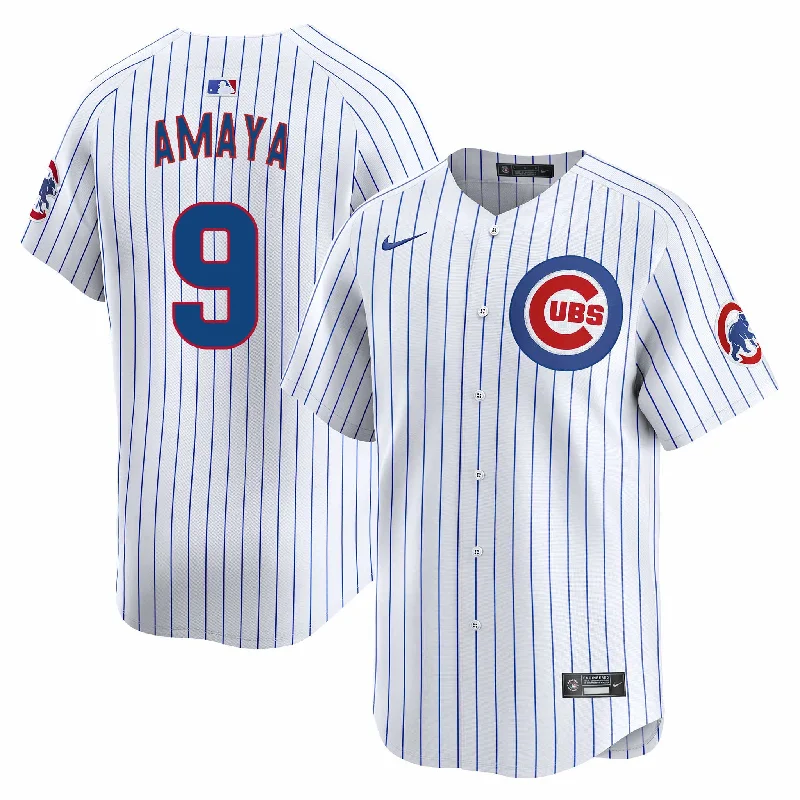 Chicago Cubs Miguel Amaya Nike Home Vapor Limited Jersey W/ Authentic Lettering