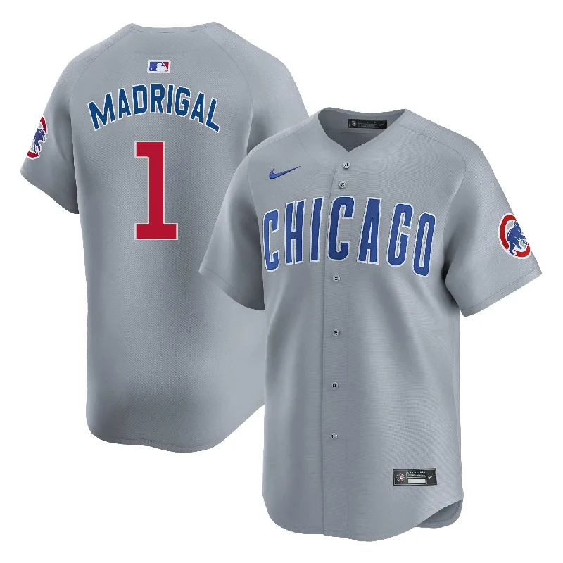 Chicago Cubs Nick Madrigal Nike Road Vapor Limited Jersey W/ Authentic Lettering